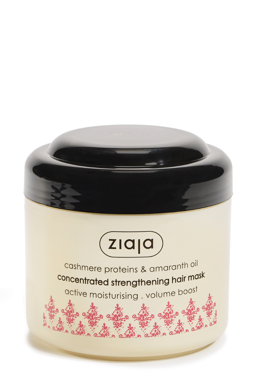 Ziaja Cashmere & Amaranthöl konzentrierte Stärkungs-Haarmaske - Volume Boost 200 ml