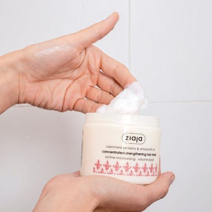 Ziaja Cashmere & Amaranthöl konzentrierte Stärkungs-Haarmaske - Volume Boost 200 ml
