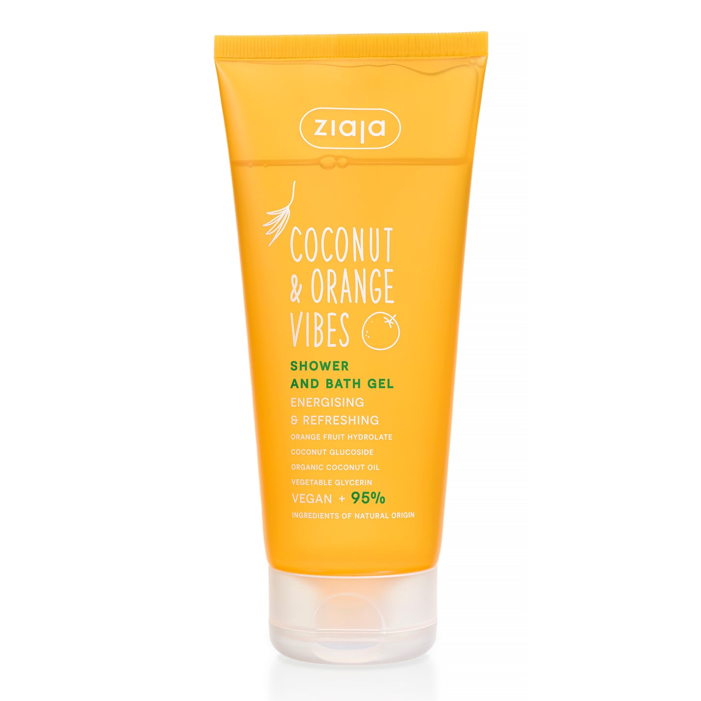Ziaja Coconut & Orange Vibes Dusch- & Badegel 200 ml – sanfte Reinigung & Frische