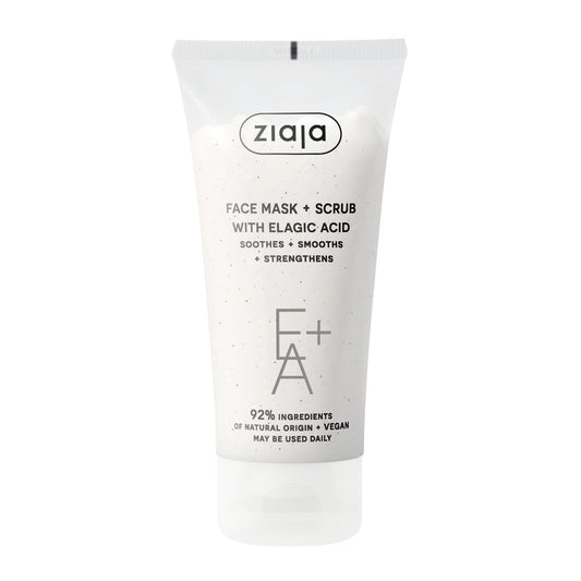 Ziaja Gesichtsmaske + Peeling 2 in 1 mit Ellagsäure 55 ml