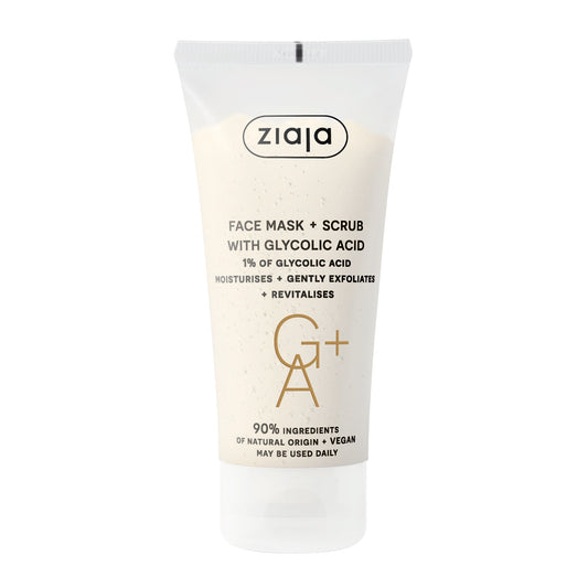 Ziaja Gesichtsmaske + Peeling 2 in 1 mit Glycolsäure 55 ml