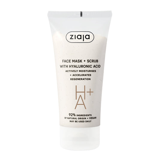 Ziaja Gesichtsmaske + Peeling 2 in 1 mit Hyaluronsäure 55 ml