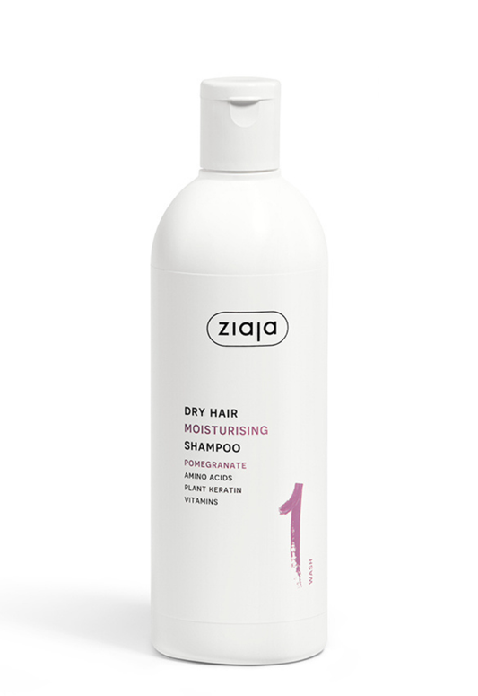 Ziaja Plant Essentials feuchtigkeitsspendendes Granatapfel Shampoo für trockenes Haar 400 ml