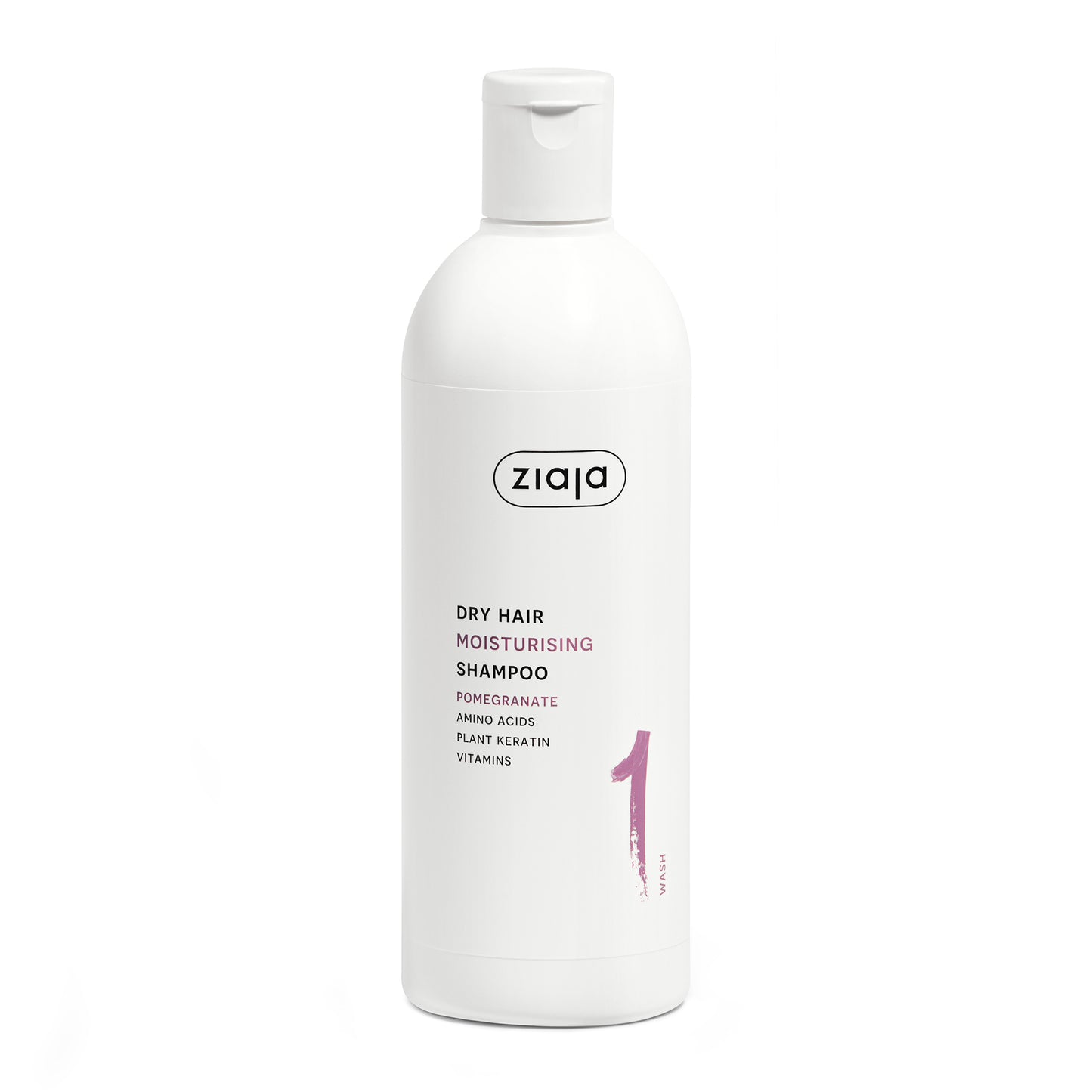 Ziaja Plant Essentials feuchtigkeitsspendendes Granatapfel Shampoo für trockenes Haar 400 ml
