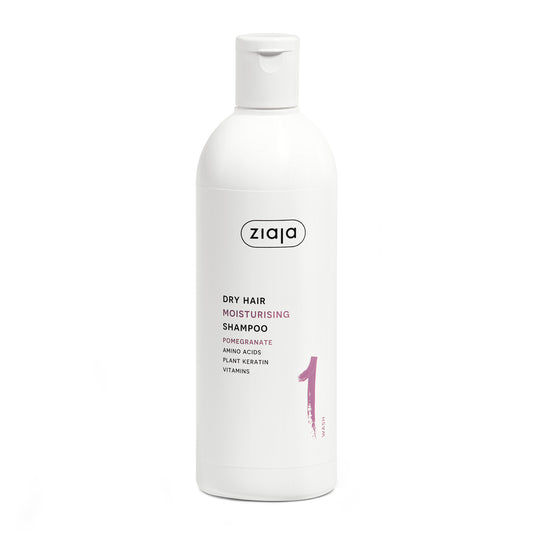 Ziaja Plant Essentials feuchtigkeitsspendendes Granatapfel Shampoo für trockenes Haar 400 ml