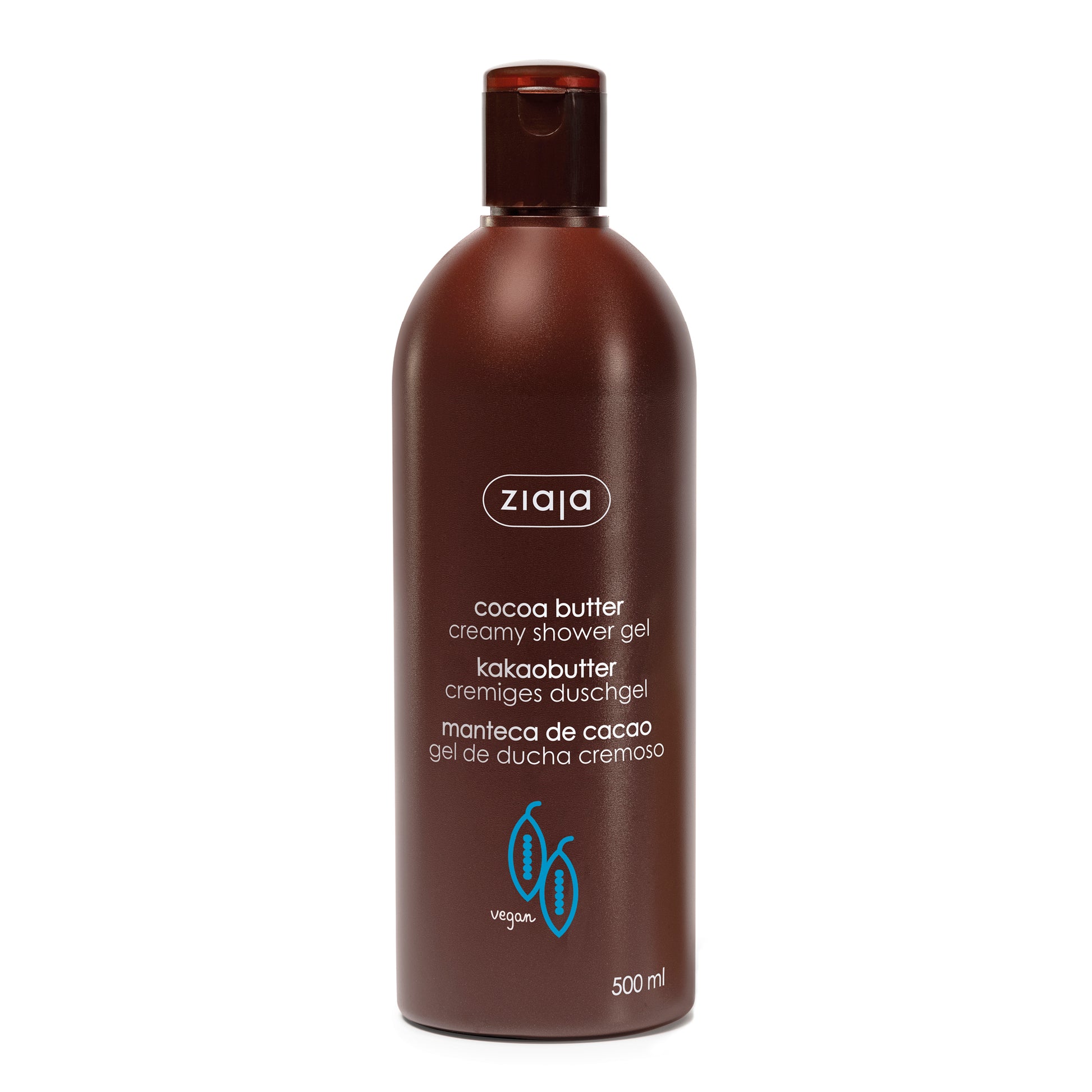 Ziaja Kakaobutter Cremiges Duschgel 500 ml – sanfte Reinigung für trockene Haut