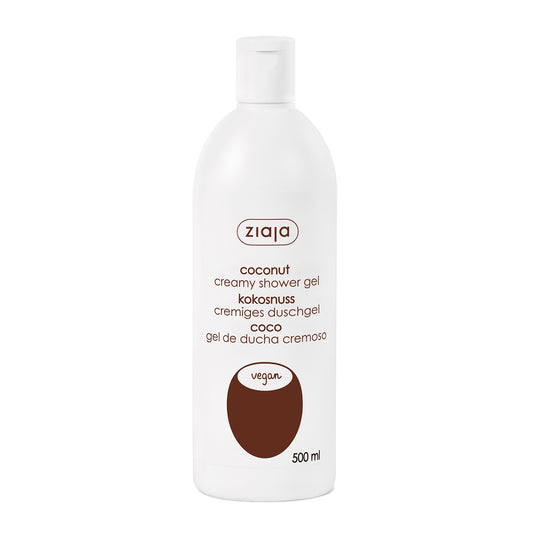 Ziaja Kokosnuss Duschgel 500 ml – cremige Reinigung für weiche, geschmeidige Haut.