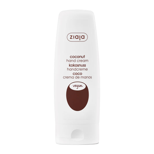 Ziaja Kokosnuss Handcreme 80 ml – pflegende Handcreme für trockene Hände, zarte Haut und gepflegte Nägel.