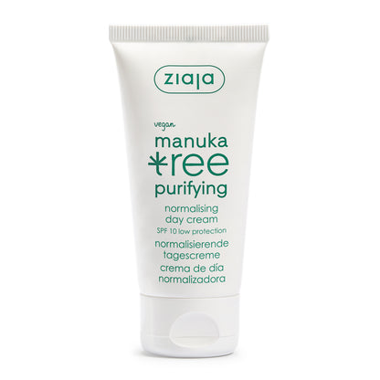 Ziaja Manuka Tree Tagescreme SPF 10 50 ml – Mattierung & Schutz