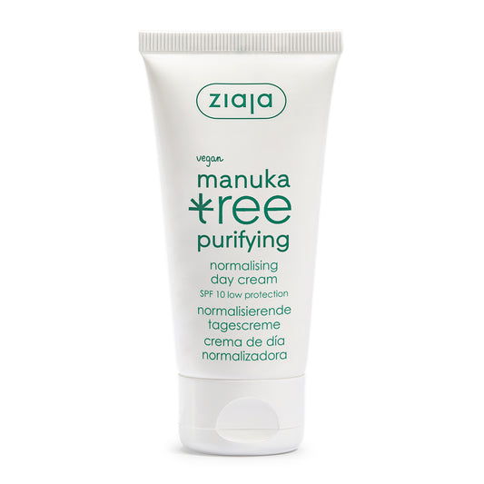 Ziaja Manuka Tree Tagescreme SPF 10 50 ml – Mattierung & Schutz