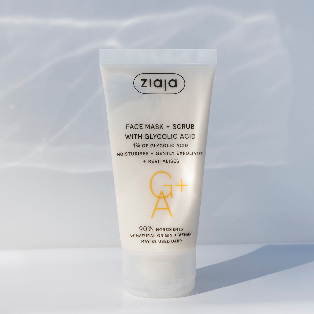 Ziaja Gesichtsmaske + Peeling 2 in 1 mit Glycolsäure 55 ml