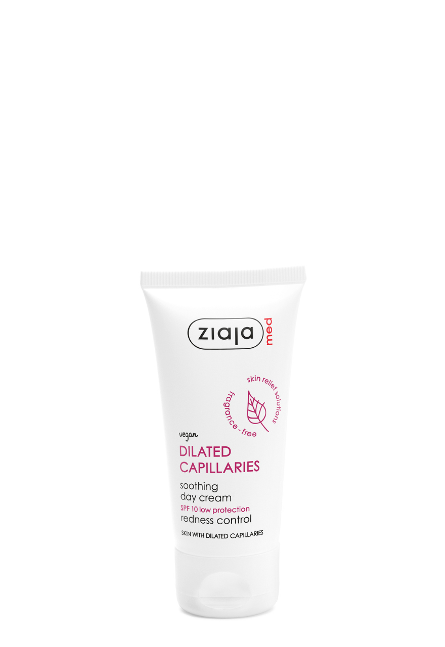 Ziaja Med beruhigende Tagescreme bei erweiterten Kapillaren & empfindlicher Haut LSF 10 - 50 ml