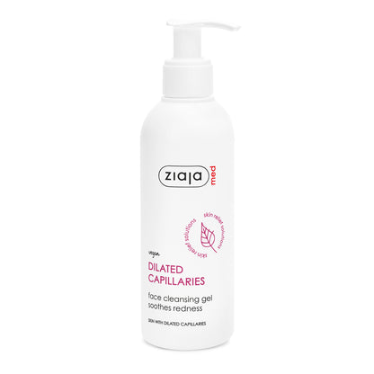 Ziaja Med beruhigendes Gesichtsreinigungsgel bei erweiterten Kapillaren 200 ml
