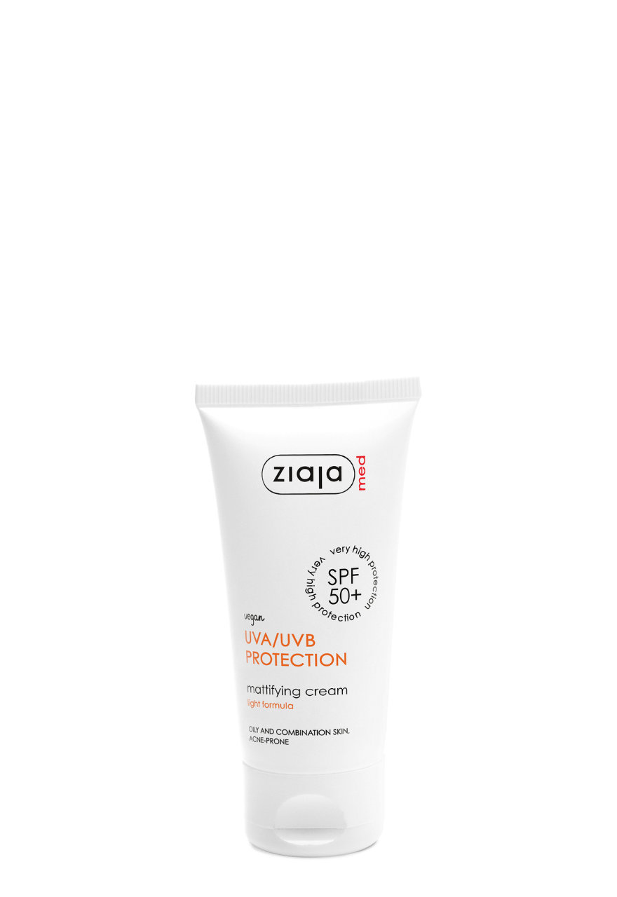 Ziaja Med LSF 50+ mattierende Tagescreme für ölige & zu Akne neigende Haut 50 ml