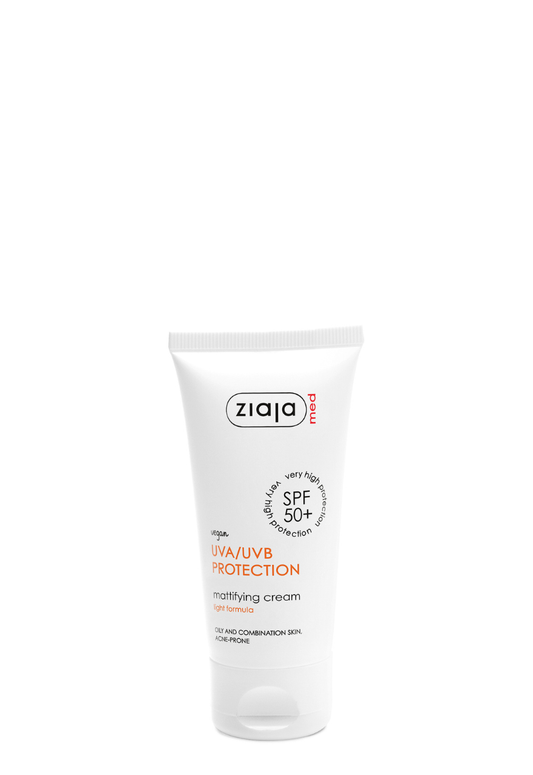 Ziaja Med LSF 50+ mattierende Tagescreme für ölige & zu Akne neigende Haut 50 ml
