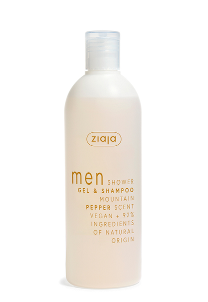 Ziaja Men 2 in 1 Duschgel & Shampoo Bergpfeffer 400 ml