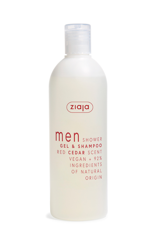 Ziaja Men 2 in 1 Duschgel & Shampoo Rote Zeder 400 ml