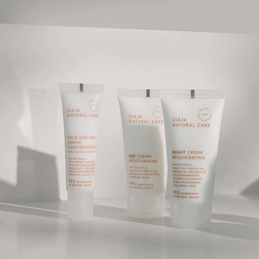 Ziaja Natural Care Gesichtcremen für gesunde, mit Feuchtigkeit versorgte Haut.