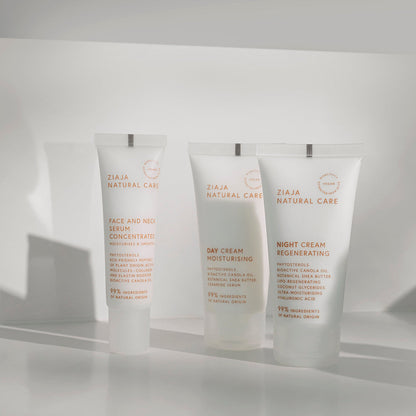 Ziaja Natural Care Gesichtcremen für gesunde, mit Feuchtigkeit versorgte Haut.