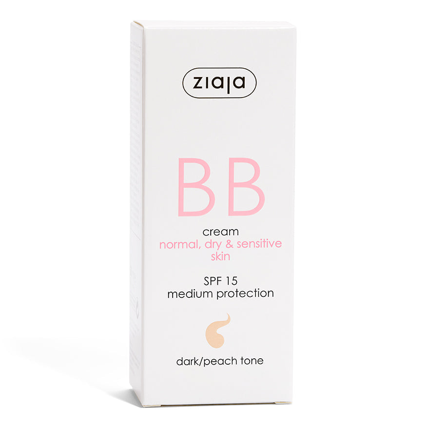 Ziaja BB-Creme LSF 15 trockene & empfindliche Haut 50 ml - dunkler Pfirsich-Ton
