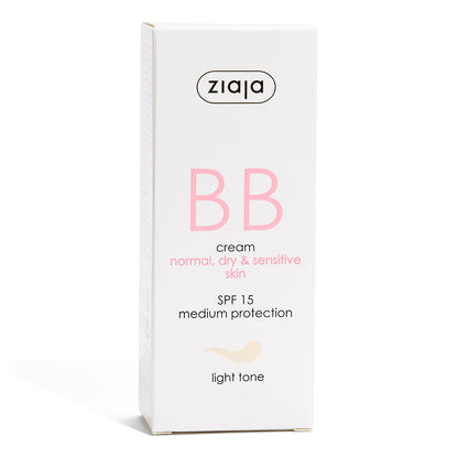 Ziaja BB Creme LSF 15 für trockene & empfindliche Haut 50 ml - heller Ton
