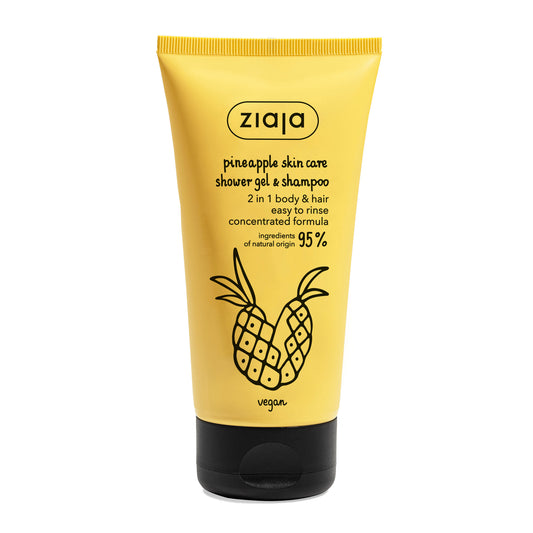 Ziaja Pineapple 2in1 Duschgel & Shampoo 160 ml – Reinigung & Frische.