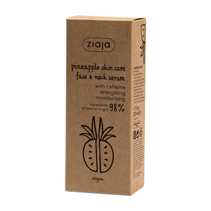 Ziaja Pineapple Serum Box 50 ml – Energie & Feuchtigkeit mit Koffein.