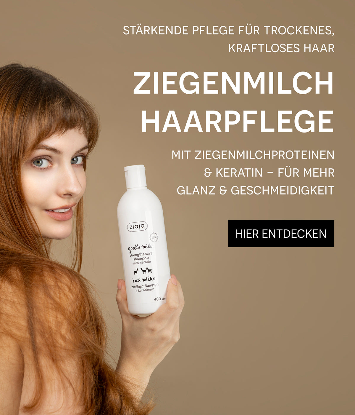 ZIAJA Mobile Banner Ziegenmilch