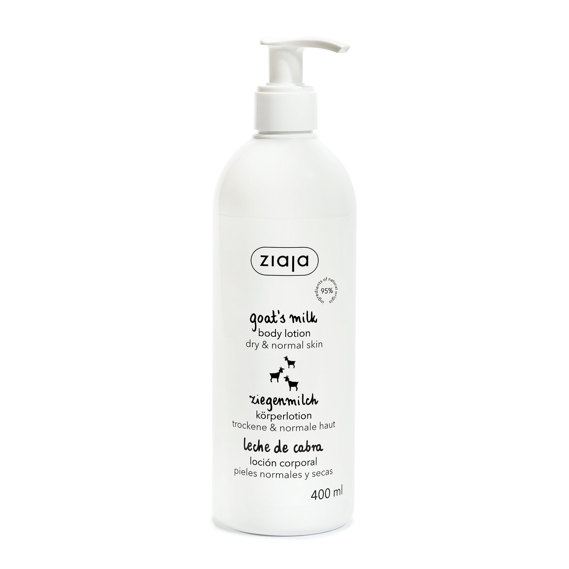 Ziaja Ziegenmilch Bodylotion 400 ml – feuchtigkeitsspendende Körperpflege für trockene Haut