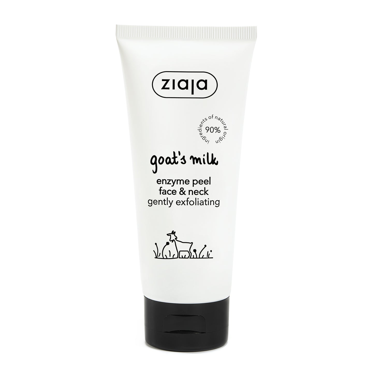 Ziaja Ziegenmilch Enzympeeling 75 ml – sanftes Peeling für glattere Haut für trockene und normale Haut