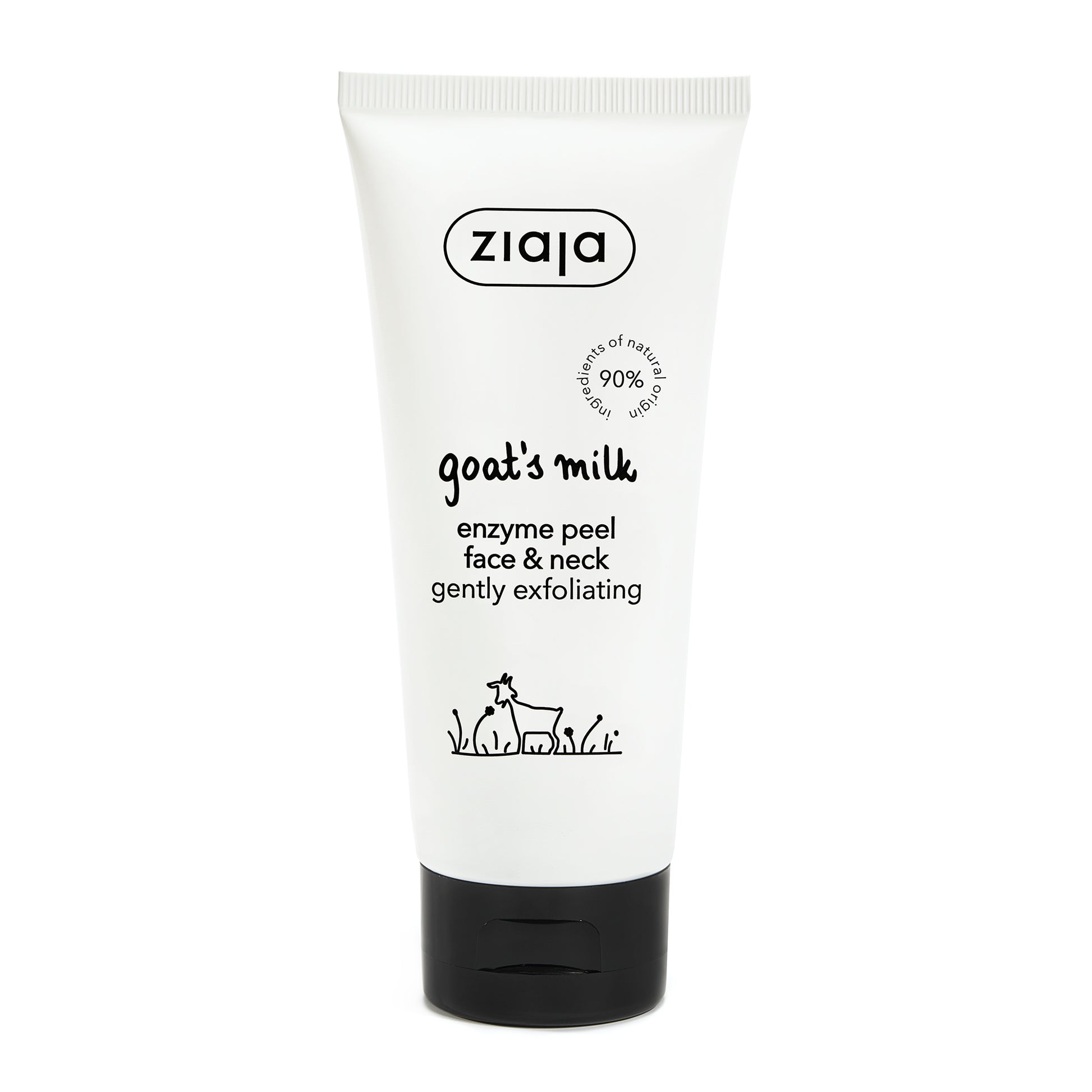 Ziaja Ziegenmilch Enzympeeling 75 ml – sanftes Peeling für glattere Haut für trockene und normale Haut