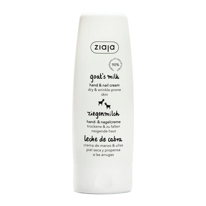 Ziaja Ziegenmilch Hand- und Nagelcreme 80 ml – pflegende Handcreme für trockene Hände und brüchige Nägel