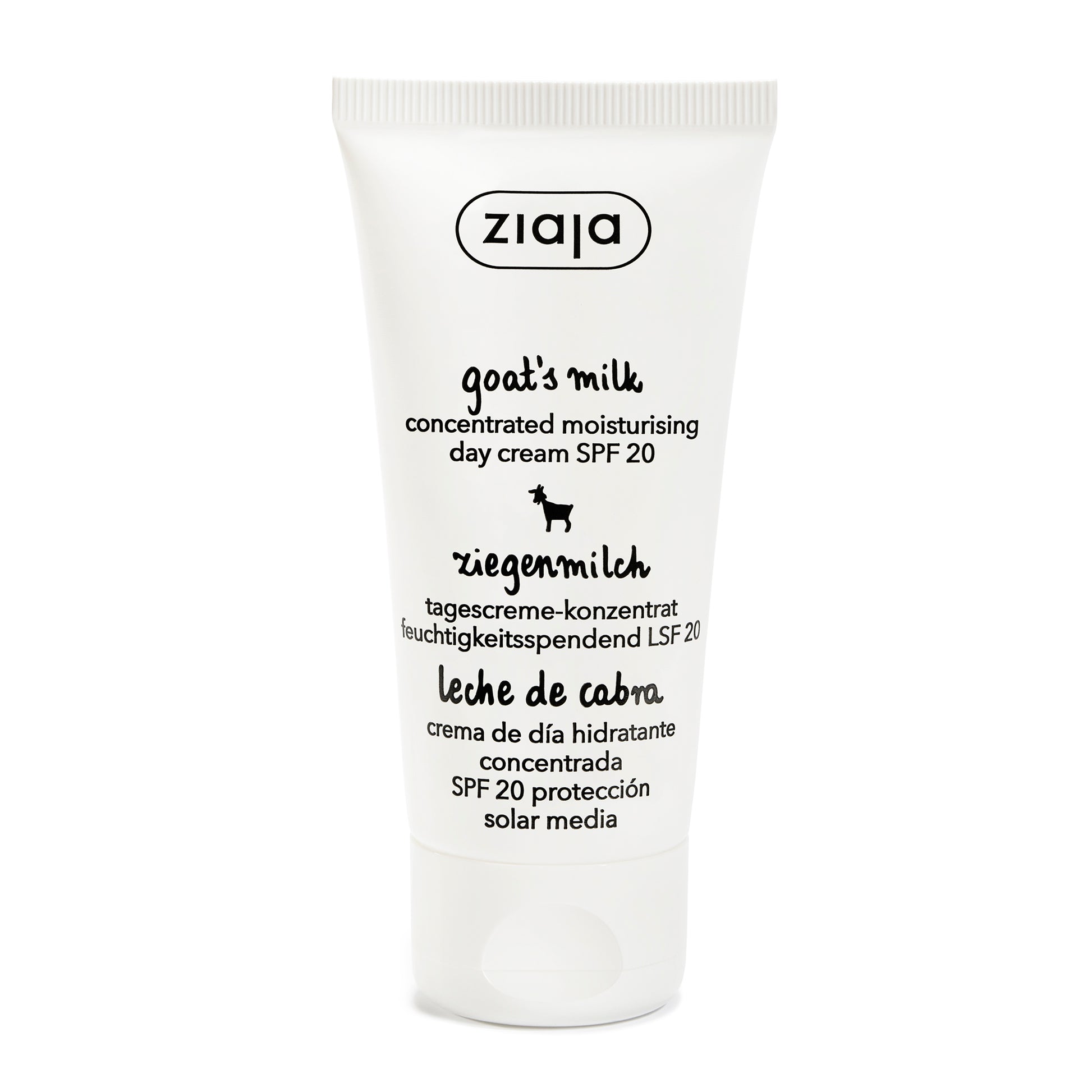Ziaja Ziegenmilch Konzentrierte Creme LSF 20 50 ml – intensive Pflege mit Schutz für trockene und reife Haut