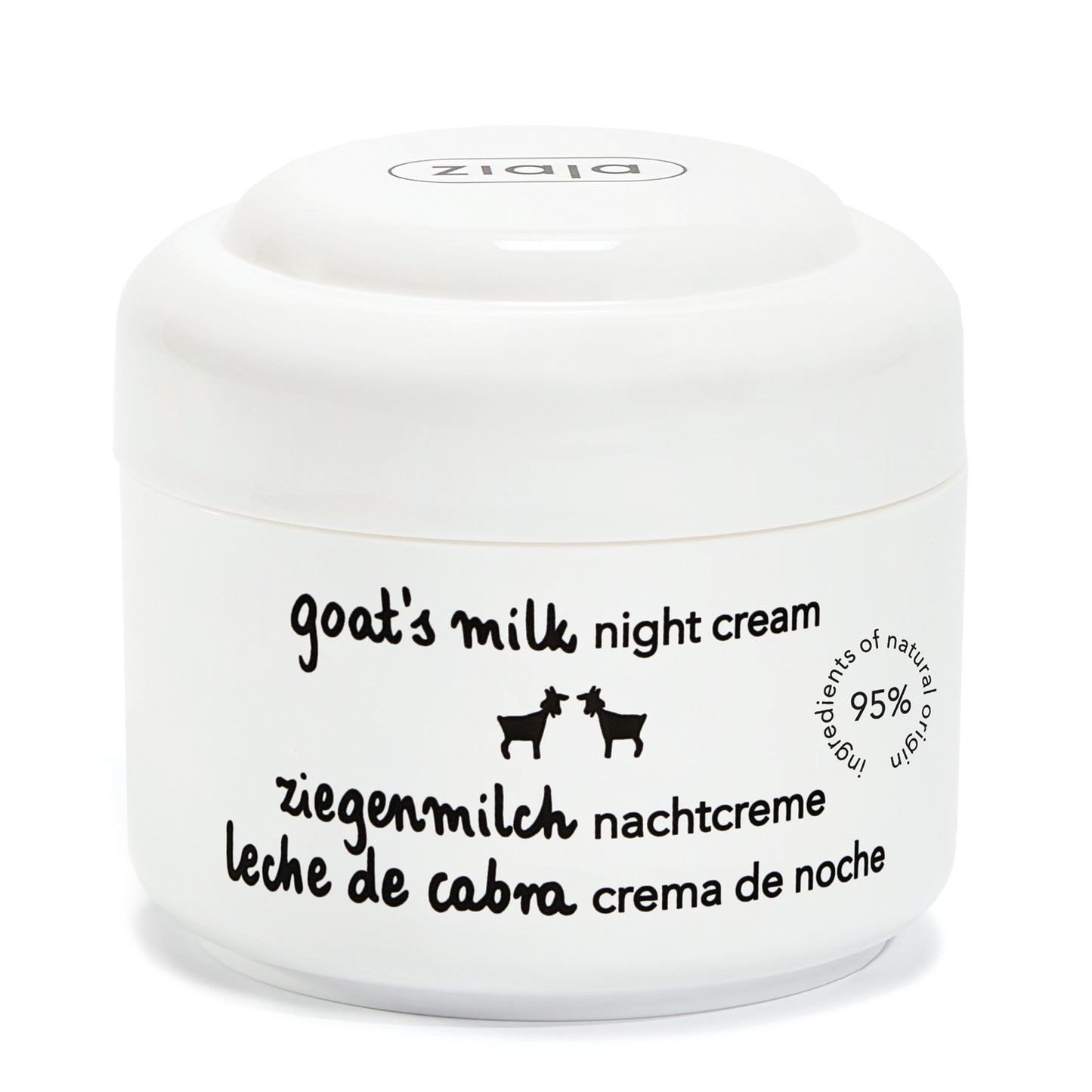 Ziaja Ziegenmilch Nachtcreme 50 ml – regenerierende Nachtpflege für trockene und reife Haut