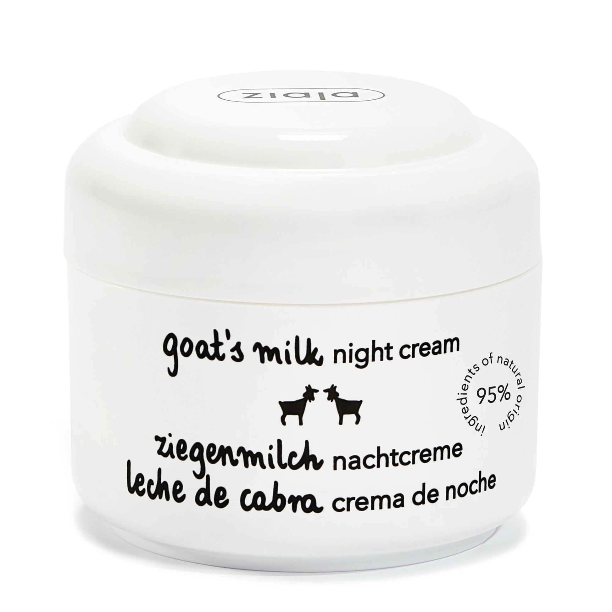 Ziaja Ziegenmilch Nachtcreme 50 ml – regenerierende Nachtpflege für trockene und reife Haut