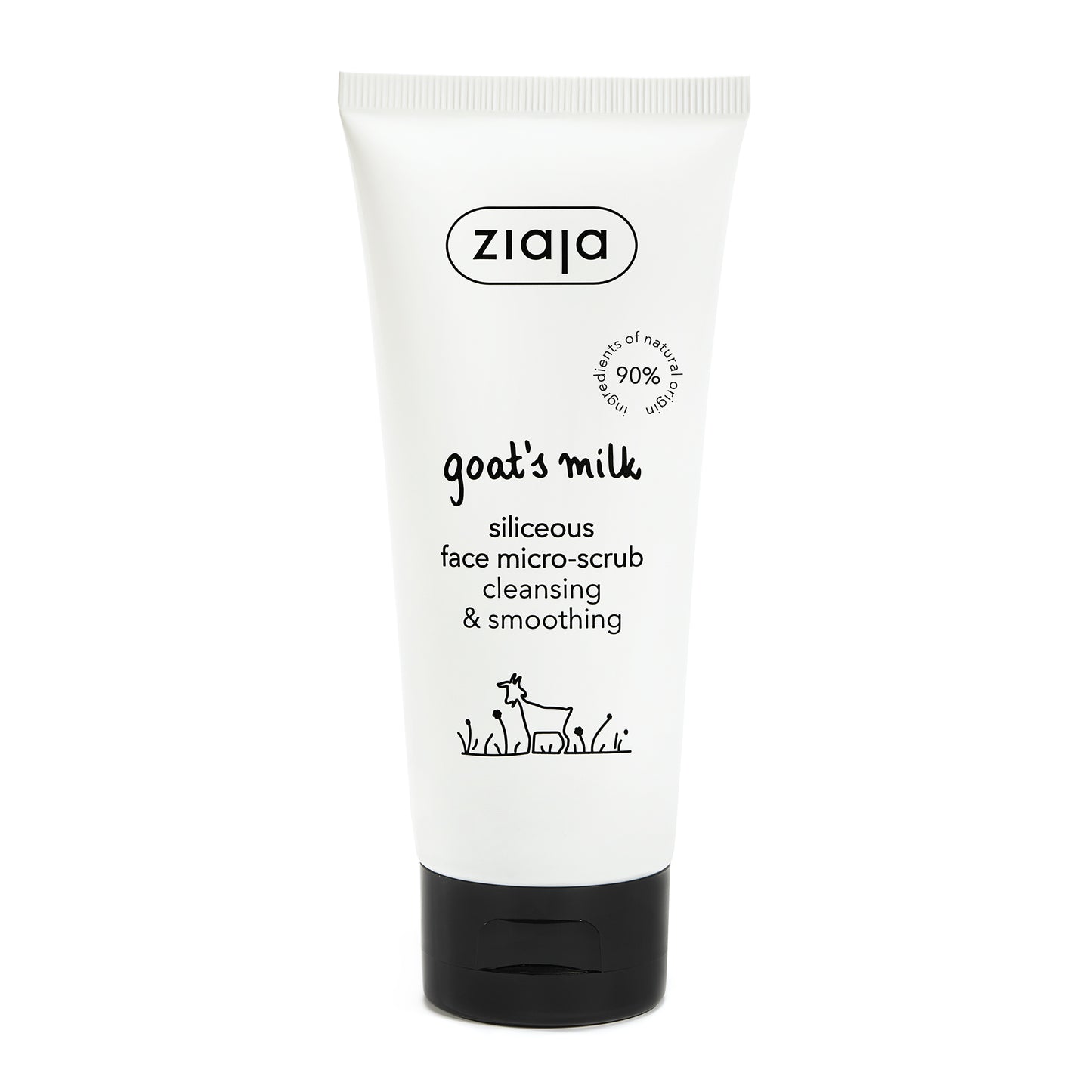 Ziaja Ziegenmilch Mikro-Peeling 75 ml – verfeinerndes Peeling für glattere Haut für trockene und normale Haut