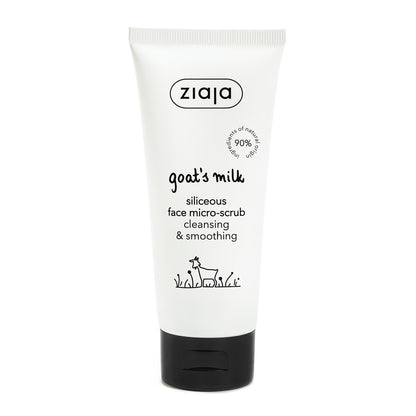 Ziaja Ziegenmilch Mikro-Peeling 75 ml – verfeinerndes Peeling für glattere Haut für trockene und normale Haut