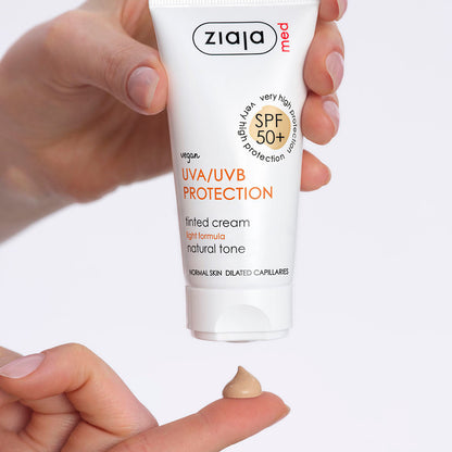 Ziaja Med LSF 50+ getönte Tagescreme bei erweiterten Kapillaren 50 ml