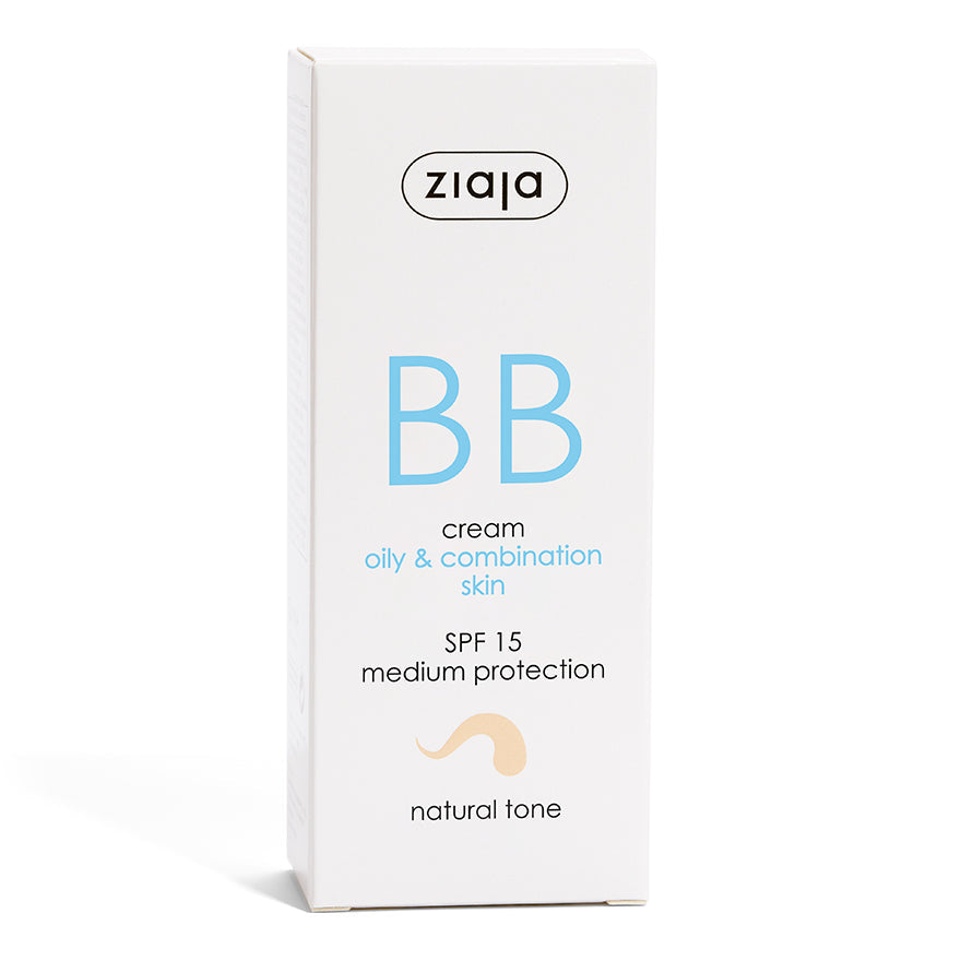 Ziaja BB-Creme LSF 15 für ölig & Mischhaut 50 ml - natürlicher Ton